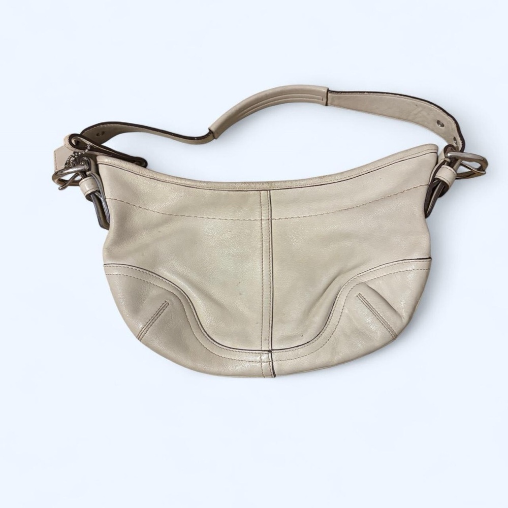 Coach Cream Leather Clutch